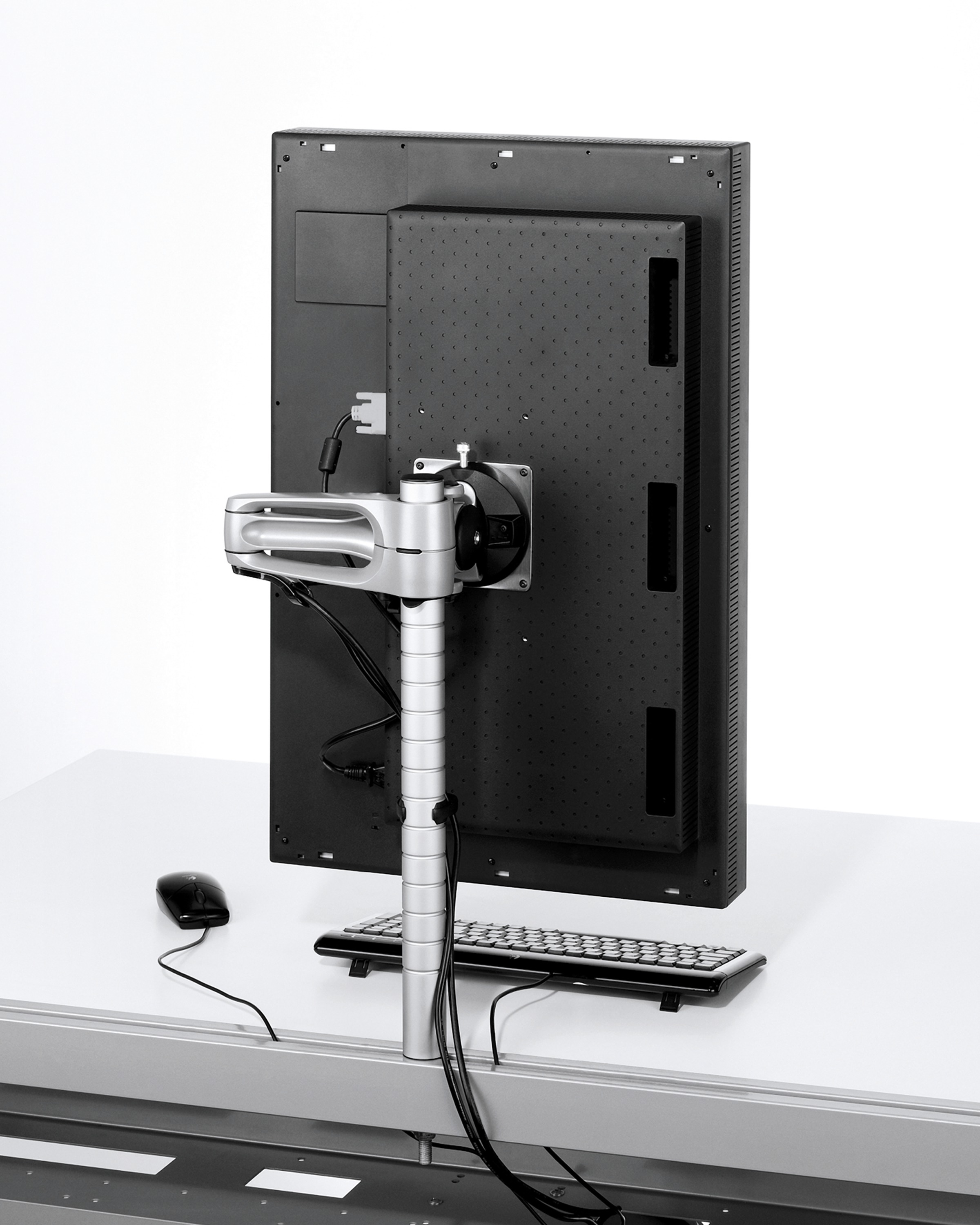 办公辅件|显示器支架|办公家具|华体会体育官方在线官网家具|Wishbone 台面显示屏（立柱）支架